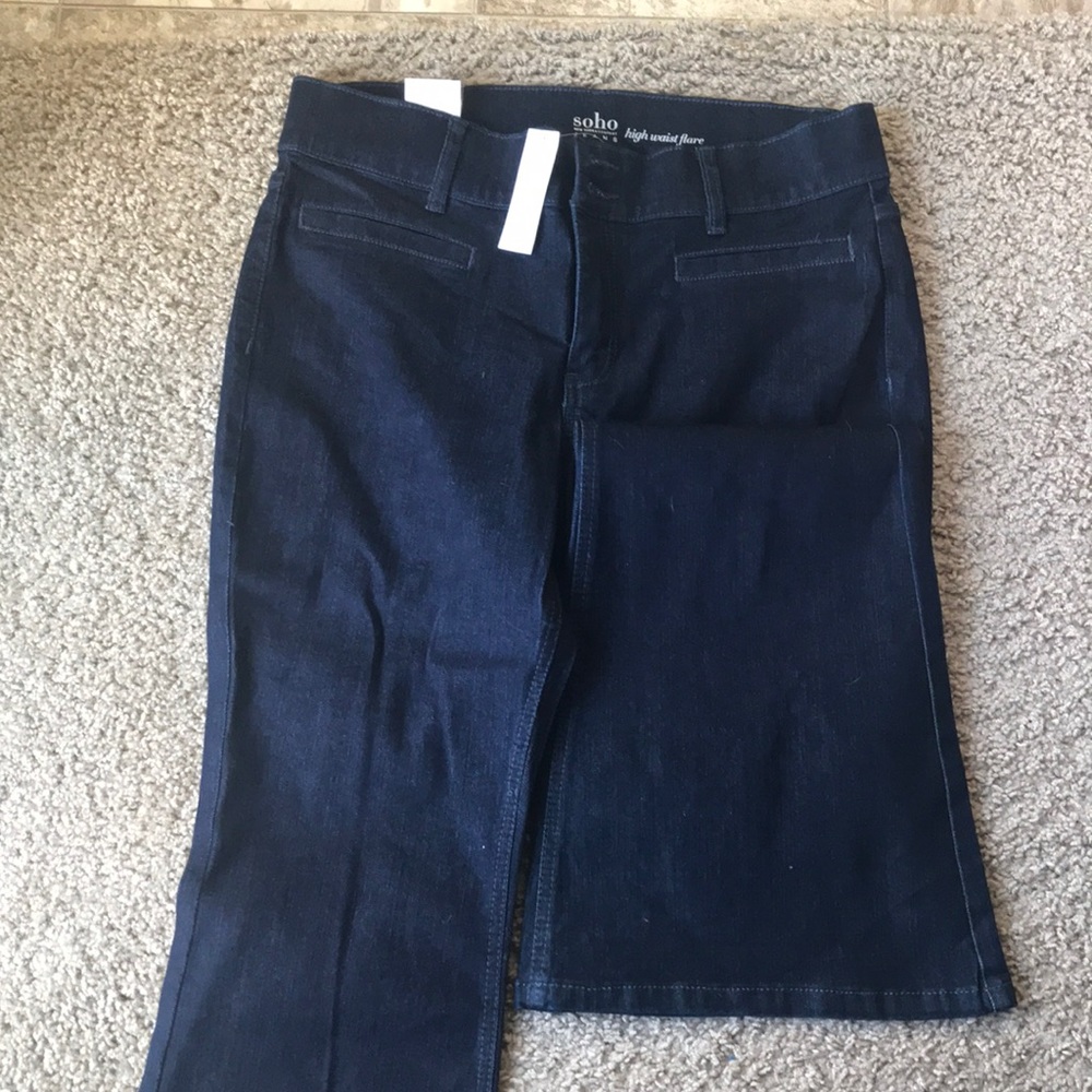 New York and Company New High Waisted Flare Jeans